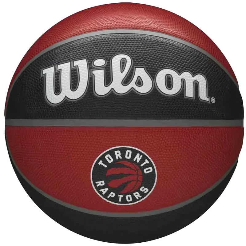 Wilson NBA Team Toronto Raptors Ball WTB1300XBTOR, Unisex, Czerwone, piłki do koszykówki, Guma, rozmiar: 7
