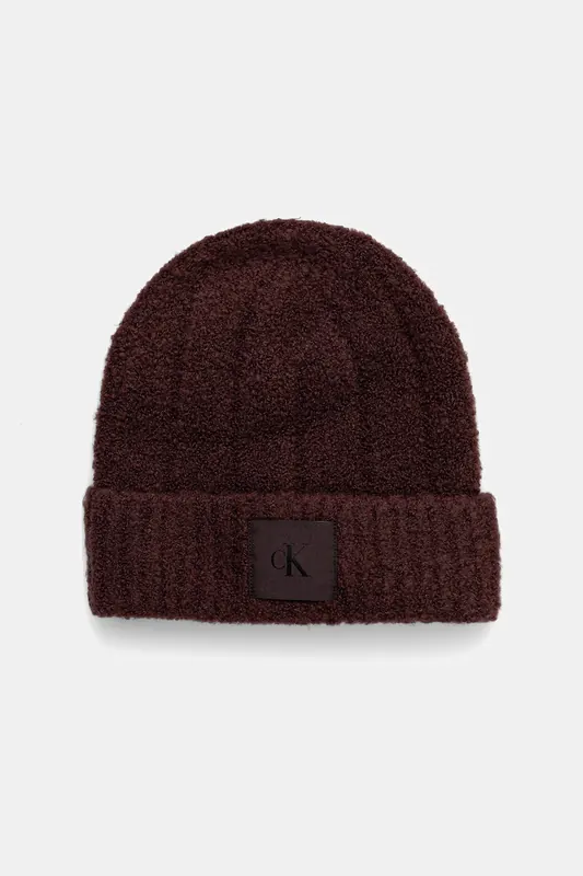 Calvin Klein czapka z wełną