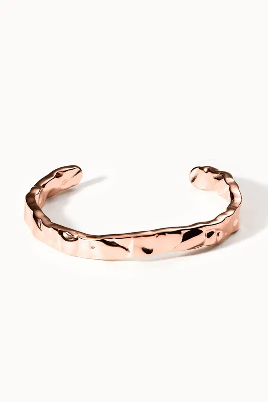 PURELEI Volcano Armreif Rosegold Maat: L | Armbanden Outlet | Dames | Goud