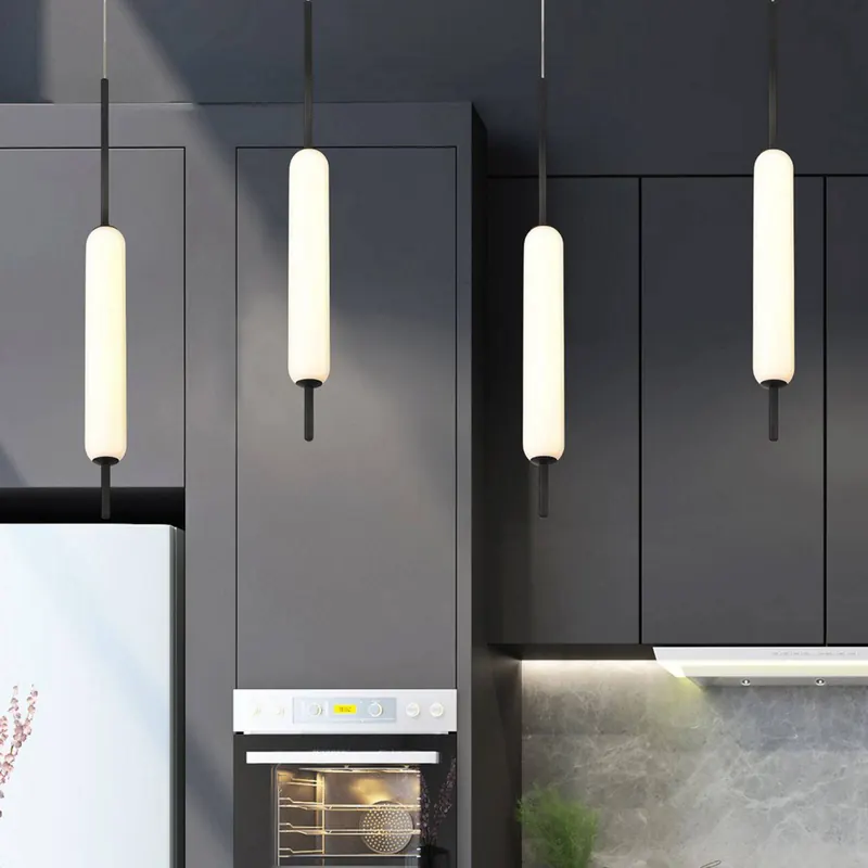 Żyrandol LED CUMBERLAND, czarna, Ø 13 cm, metal/szkło