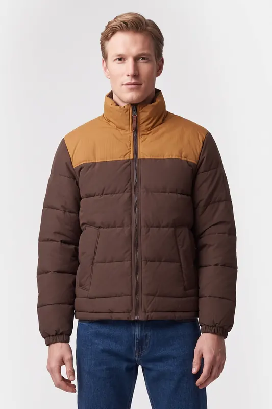 Timberland Welch Mountain Durable Water Repellent Puffer Jacket Brown Maat: L | Winterjassen Outlet | Heren | Bruin