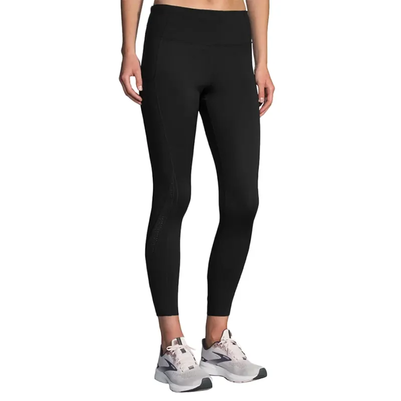 Brooks Method 7/8 Tight 221479001, Damskie, Czarne, leginsy, poliester, rozmiar: XS