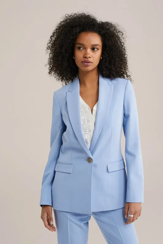 We Fashion Blazer Light Blue Maat: 32 | Blazers Outlet | Dames | Blauw