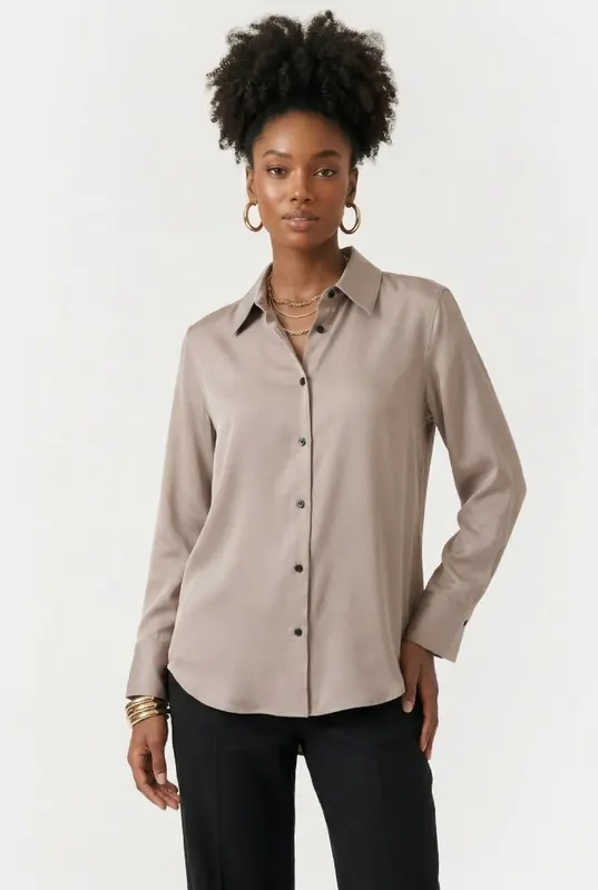 & Other Stories Clarice Shirt Beige Maat: S | Overhemden Outlet | Dames | Beige
