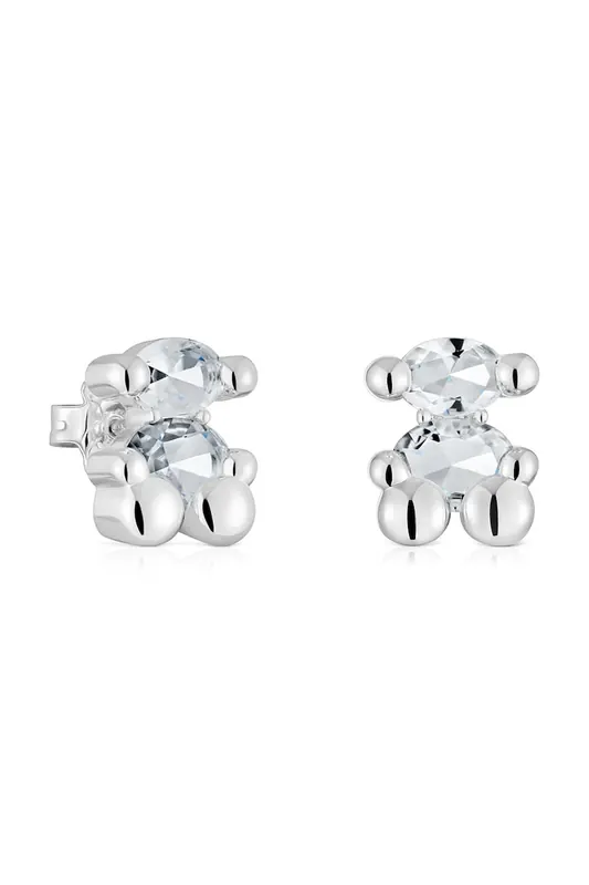 Tous kolczyki srebrne Bold Bear Gem
