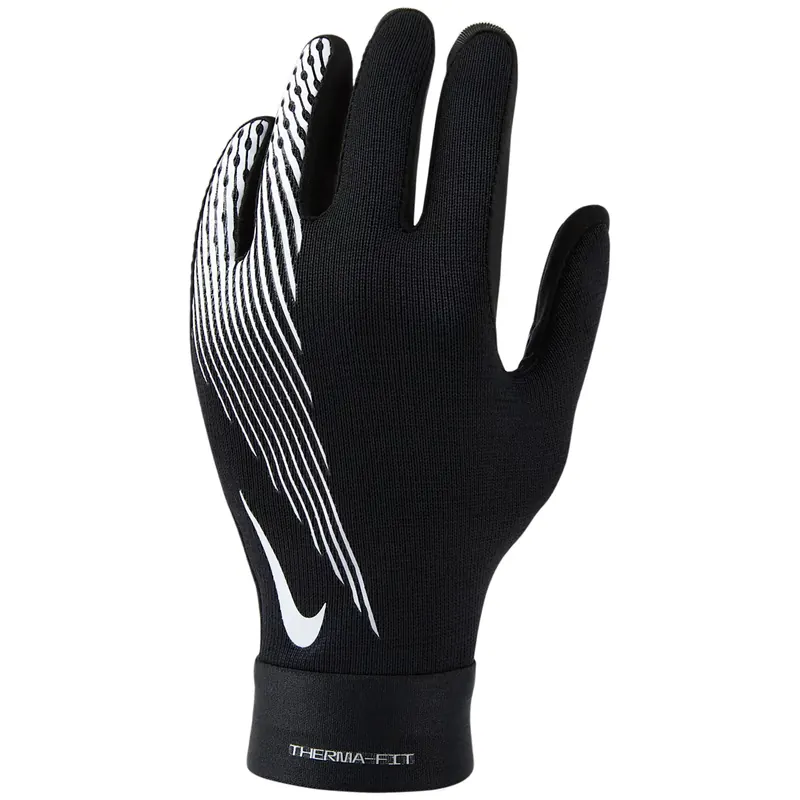 Nike Academy Therma-FIT Junior Gloves HF0547-011, Dla chłopca, Czarne, rękawiczki, poliester, rozmiar: L