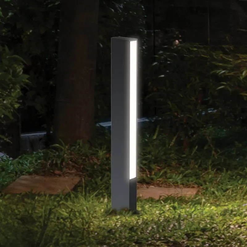 Słupek oświetleniowy LED Lir, wysokość 60 cm, ciemnoszary metal