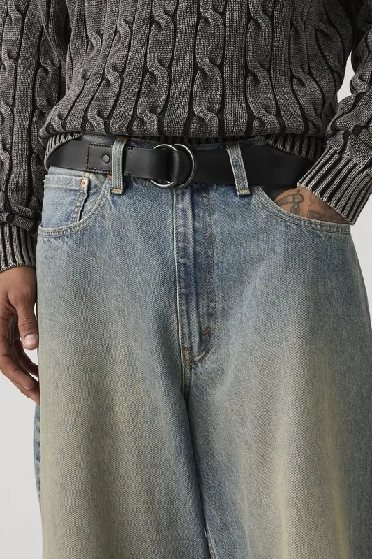 Levi's Camden Ring Belt Maat: 75 | Riemen Outlet | Heren | Zwart