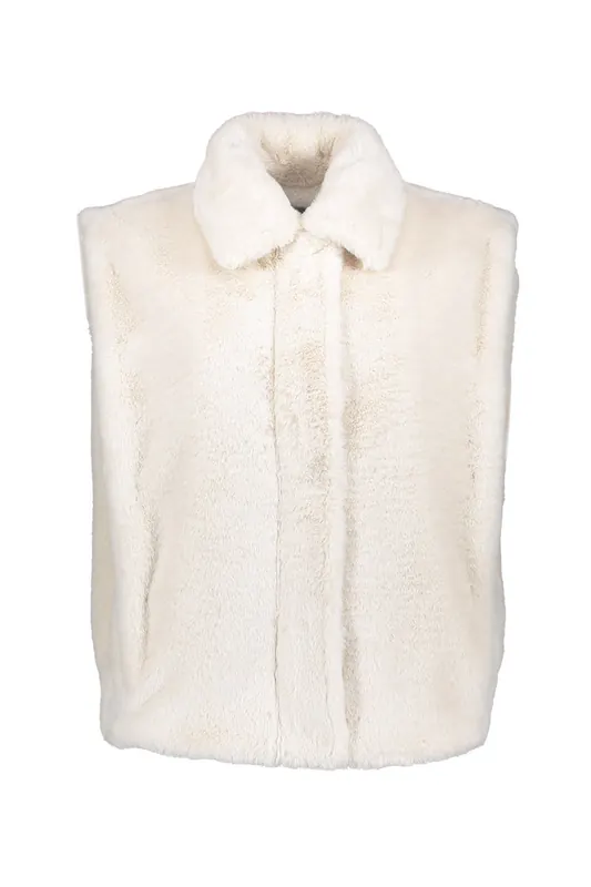 Geisha Bodywarmer Fake Fur Off-white Maat: XL | Gilets Outlet | Dames | Wit