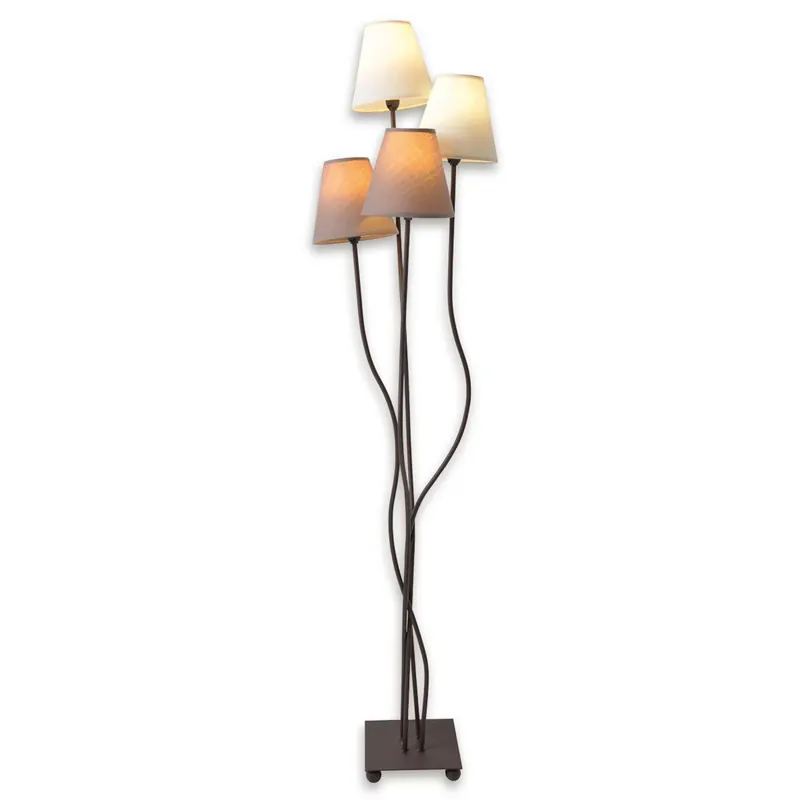 Twiddle - lampa stojąca z czterema abażurami