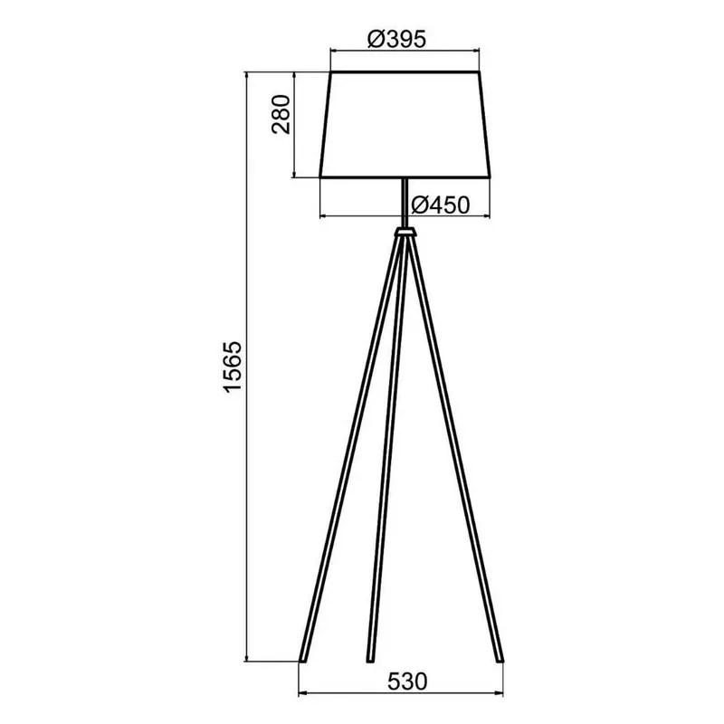 Aluminor Tropic lampa stojąca czarna, kabel żółty