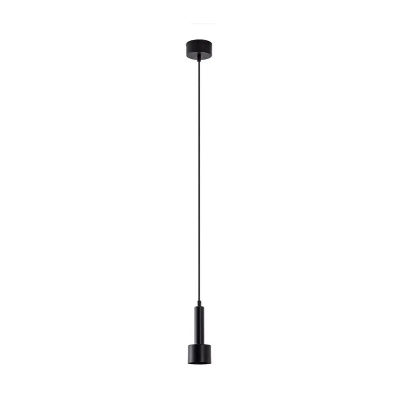 Żyrandol LED 22177, czarna, średnica 7 cm, metalowa