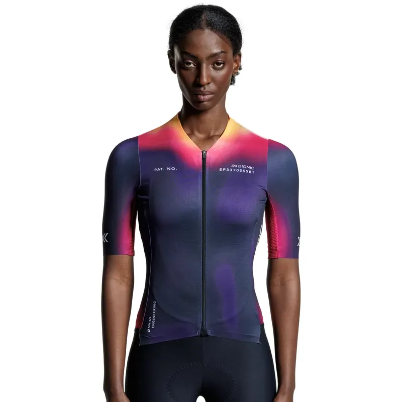 Koszulka rowerowa damska X-Bionic COREFUSION AERO JERSEY SS kolorowa (S)