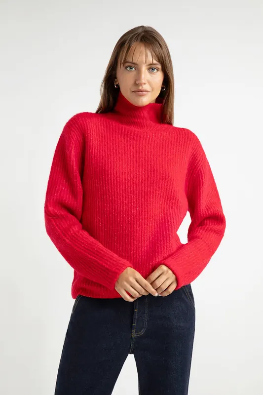 Josephine & Co Aurora Sweater Red Maat: XXL | Sweaters Outlet | Dames | Rood