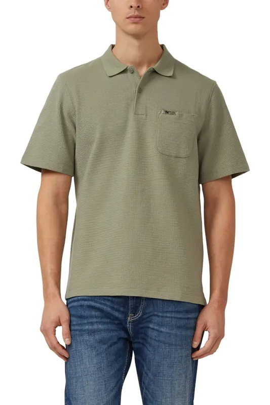 s.Oliver  Poloshirts Army Green Maat: L | Poloshirts Outlet | Heren | Groen