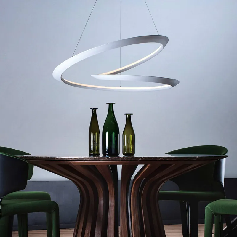 Lampa wisząca Nemo Kepler 2,700K Up Ø84cm biała