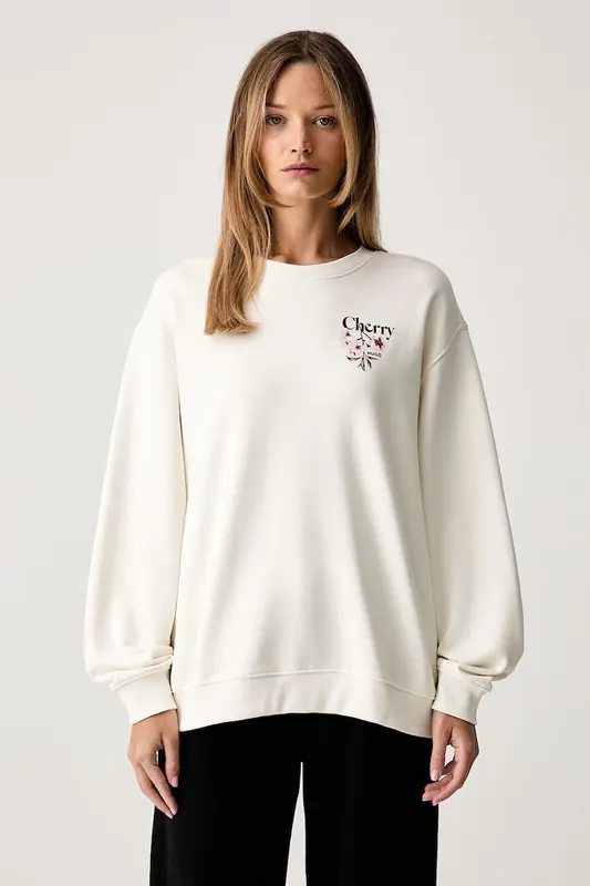 HUGO Blue bluza damska bawełniana Classic Crew_B_4