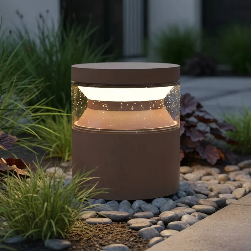 Ideal Lux Słupek oświetleniowy LED Boeing, kolor brązowy, wysokość 15 cm
