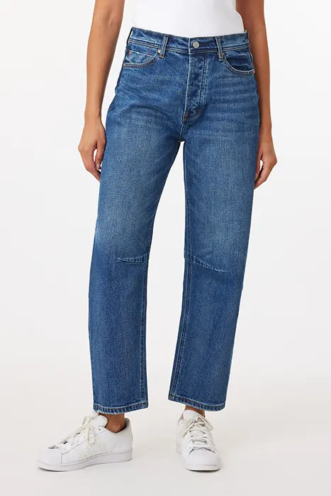Scotch & Soda Highest Rise Barrel Jean Last Call Maat: W29 | Straight Jeans Outlet | Dames | Blauw