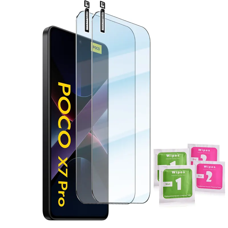 Zestaw 2x Szkło Hartowane do Xiaomi Poco X7 Pro 5G |9H 2,5D Szybka Na Ekran
