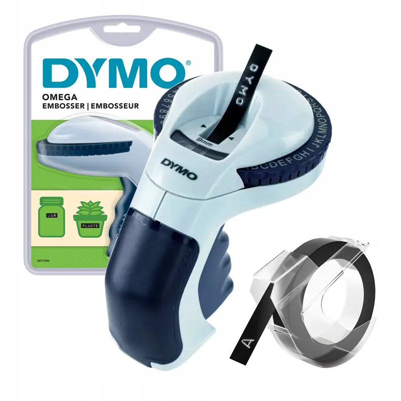 Wytłaczarka etykiet Dymo Omega 12748 S0717930 do domu, biura taśma 3D 9mm