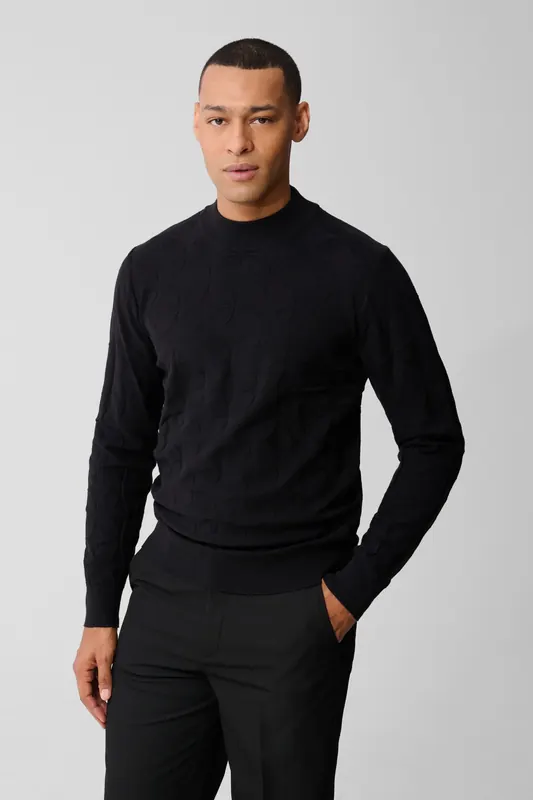 Shoeby Ma-sbsparkle Knit Black Maat: M | Sweaters Outlet | Heren | Zwart