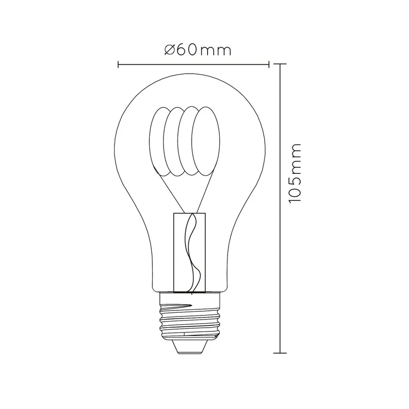 Żarówka LED E27 A60 4W 2,200K bursztynowa czujnik dzień/noc