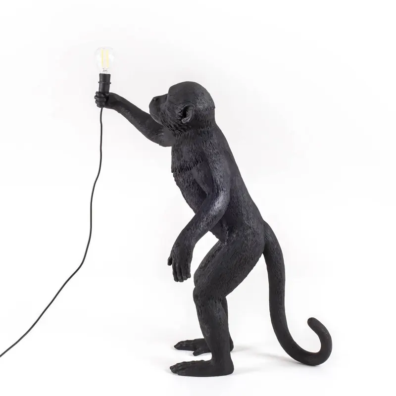 Lampa tarasowa LED Monkey Lamp stojąca czarna