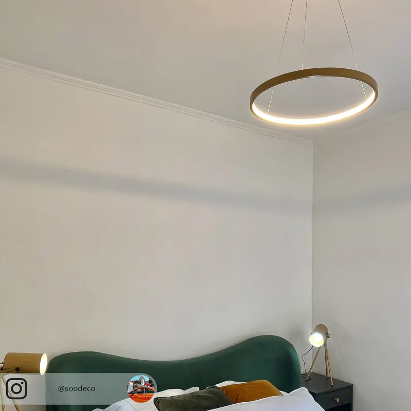 Lampa wisząca LED Circle, złota, Ø 39 cm