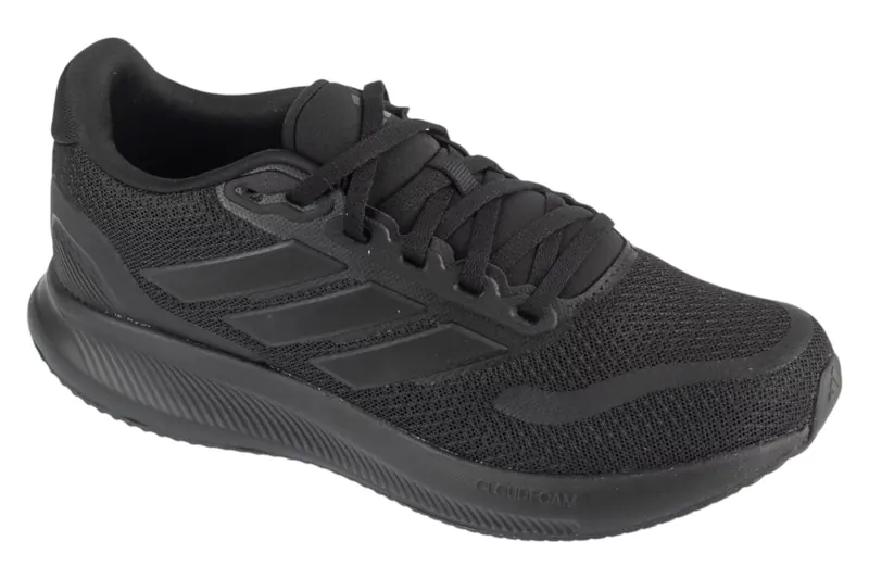 adidas Runfalcon 5 IE8586, Dla dzieci, Czarne, buty do biegania, przewiewna siateczka, rozmiar: 38 2/3