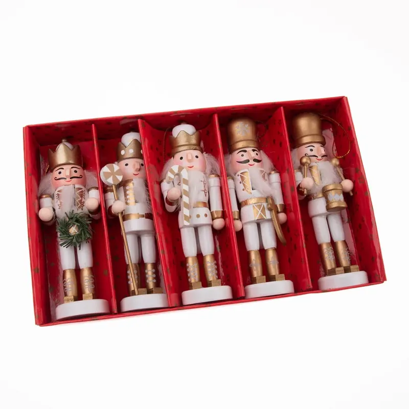 Drewniane ozdoby świąteczne zestaw 4 szt. 12,5 cm – Dakls