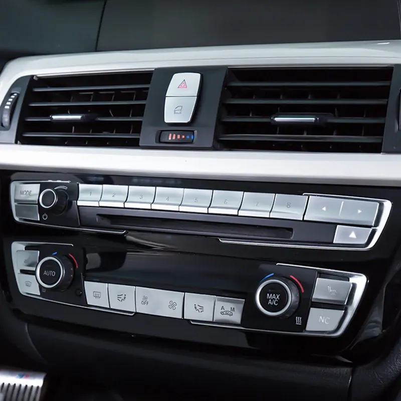 Chromowany panel przełącznika CD do BMW serii 3 4 F30 F32 F34 F35 F36 320i 318i Akcesoria wewnętrzne