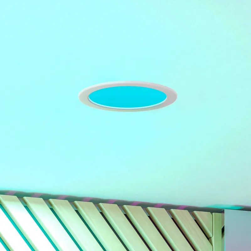 EGLO connect Oprawa wpuszczana LED Smart Fueva 6-Z, biała, Ø 16 cm