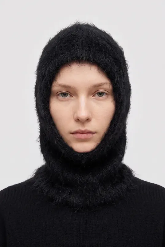 ARKET Ani Hairy Hood Black Maat: OS | Hoeden Outlet | Dames | Zwart