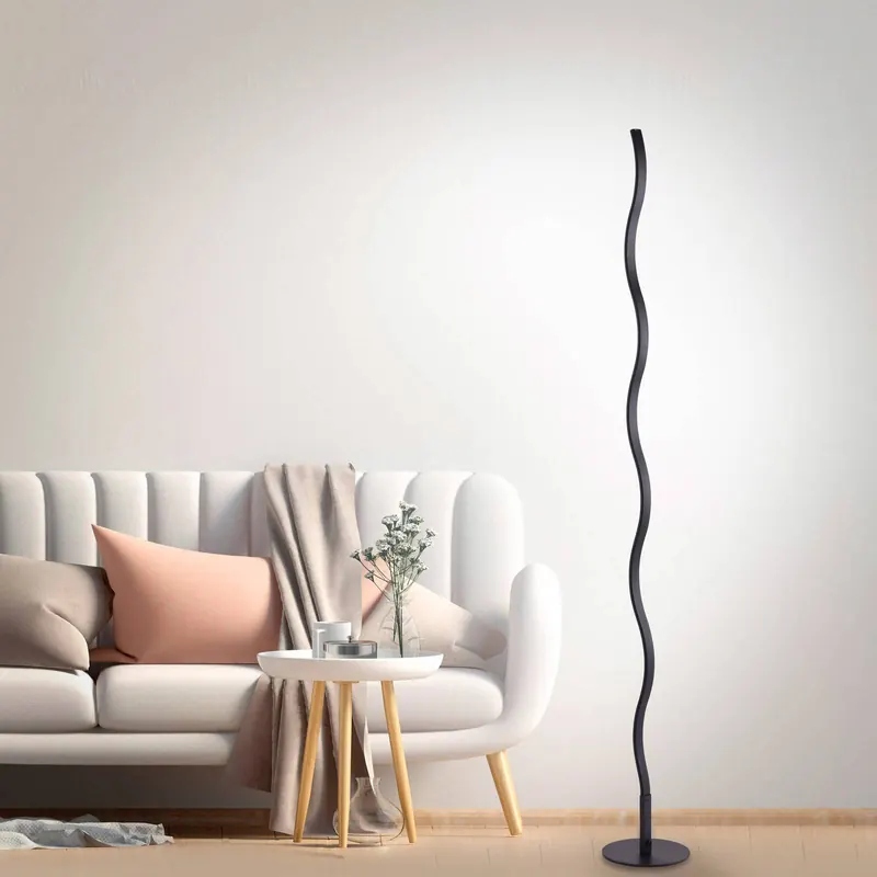 Lampa stojąca LED Wave 3 000 K 120cm czarna