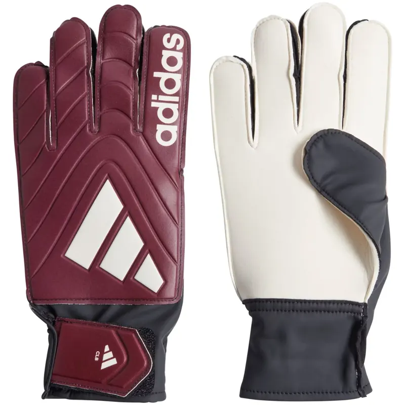 adidas Copa Club Goalkeeper Gloves IQ4017, Męskie, Bordowe, Rękawice bramkarskie, poliester, rozmiar: