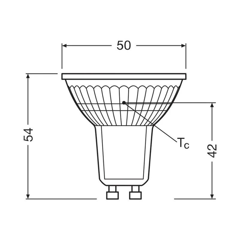 OSRAM żarówka LED PAR16 reflektor GU10 1.3W 36° 2,700K