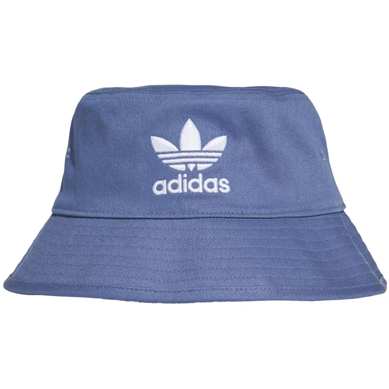 adidas Adicolor Trefoil Bucket Hat GN4904, Unisex, Niebieskie, kapelusze, bawełna, rozmiar: OSFW