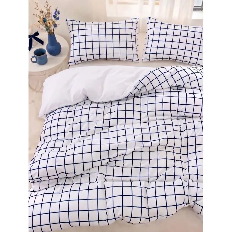 Biała pościel jednoosobowa 200x140 cm Pledsq  – Mijolnir