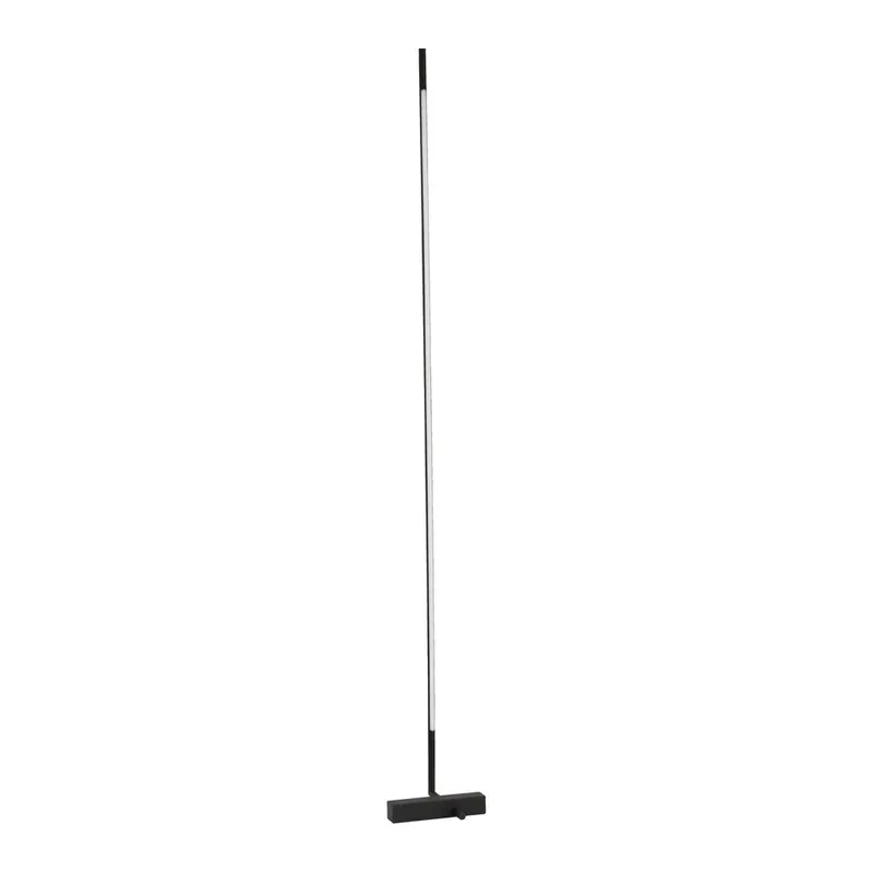 Czarna metalowa lampa stojąca LED z kloszem ze szkła akrylowego (wysokość 140 cm) Raccio – Nova Luce