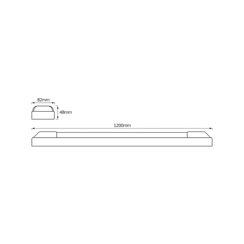 Listwa LED OSRAM POWER BATTEN, 3000 K, 120 cm, 2-punktowa.