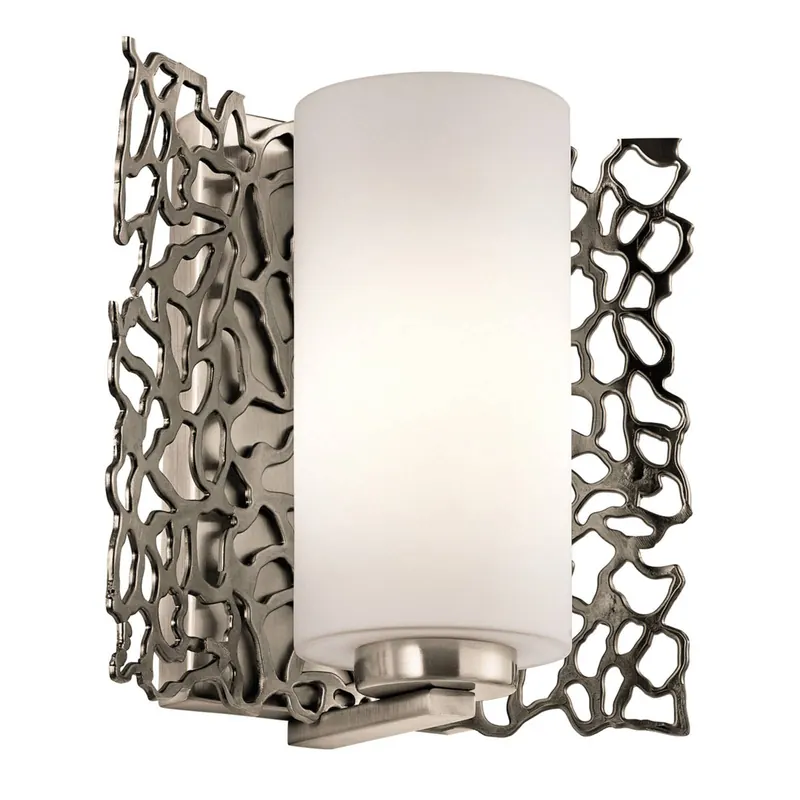 Ekstrawagancka lampa ścienna Silver Coral