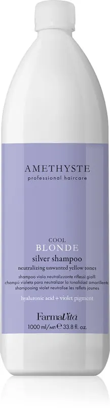 FarmaVita Fioletowy szampon Amethyste Cool Blonde do włosów blond i z pasemkami 1000 ml