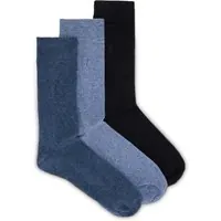 AllSaints Adan Ramskull 3 Pk Blue/black/blue Maat: S/M | Sokken Outlet | Heren | Zwart