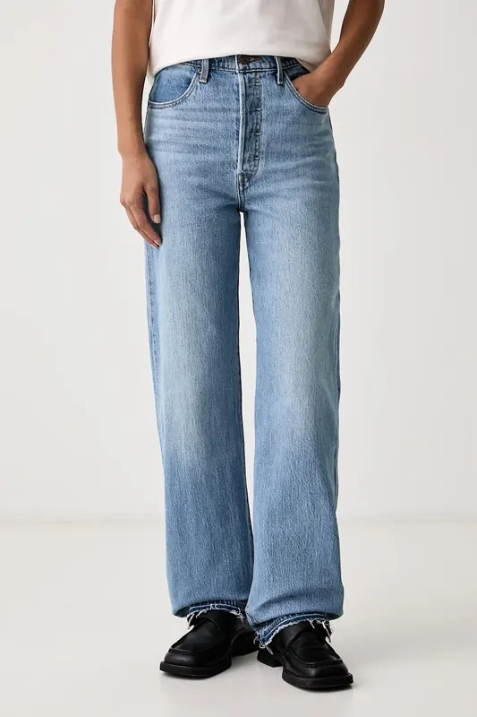 Levi's jeansy straight damskie RIBCAGE FULL LENGTH RECRAFTED