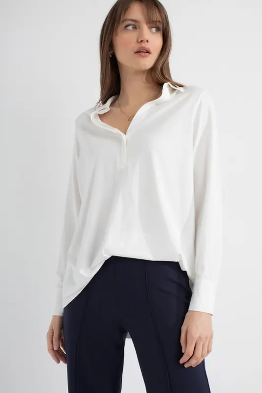 Josephine & Co Pam Blouse White Maat: 44 | Longsleeves Outlet | Dames | Wit