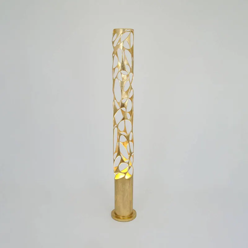 Lampa stojąca Talismano, kolor złoty, wysokość 176 cm, żelazo