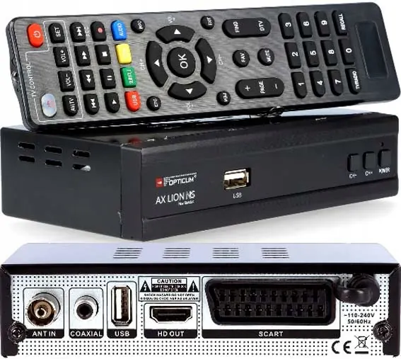 Opticum Ax Lion Ns DVB-T2/C H.265 Hybryd