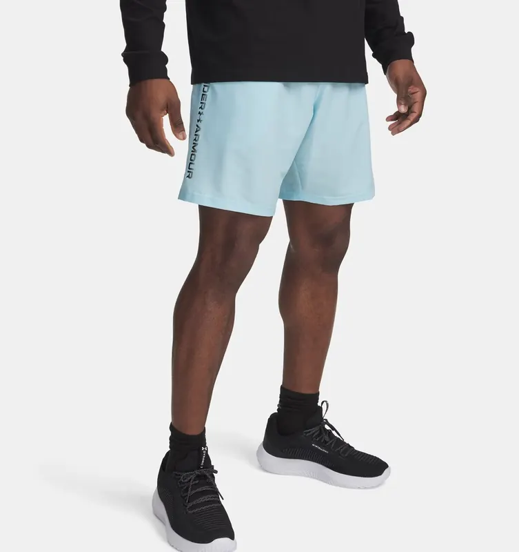 UNDER ARMOUR spodenki sportowe Tech Woven Wordmark niebieskie (L)