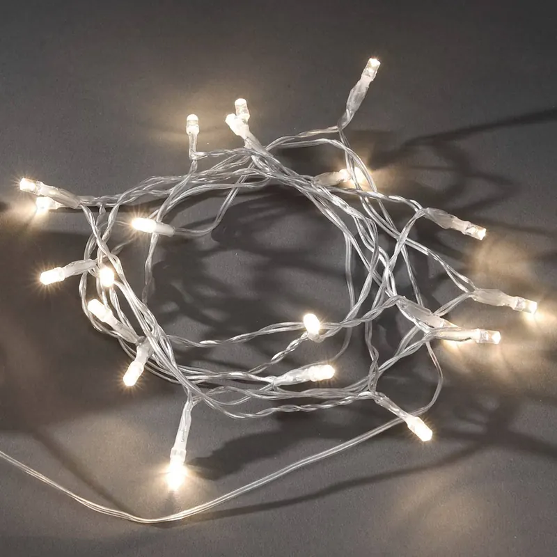 Zewnętrzny łańcuch świetlny LED z czujn. IP44 c.b.